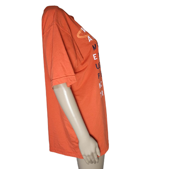 Reebok Men's Orange Graphic Printed Short Sleeve Crew Neck T-Shirts Top Size M - Picture 5 of 8